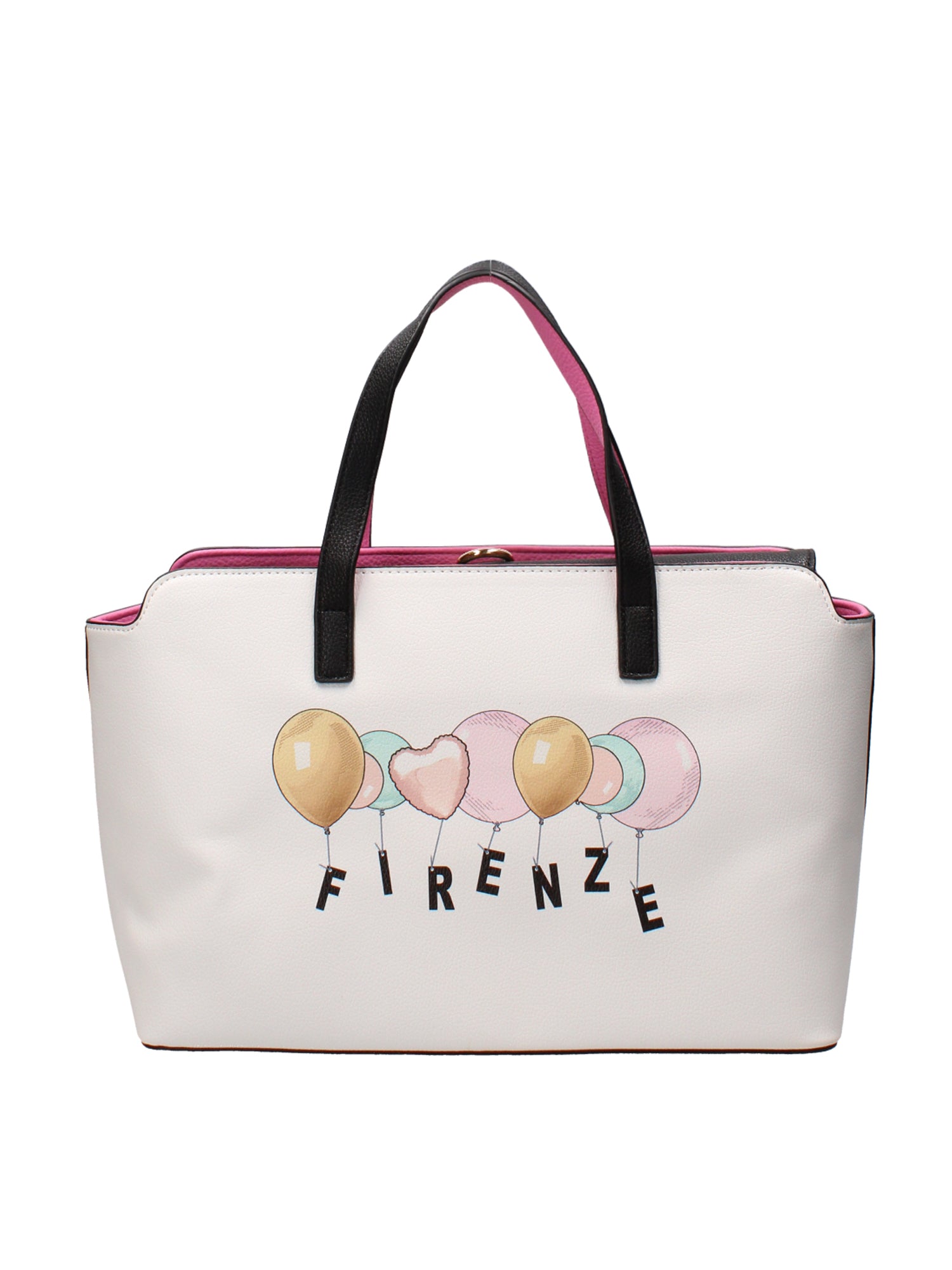 100% poliuretano B16442-BIANCO Borsa a mano da donna Modello Allegria Braccialini
