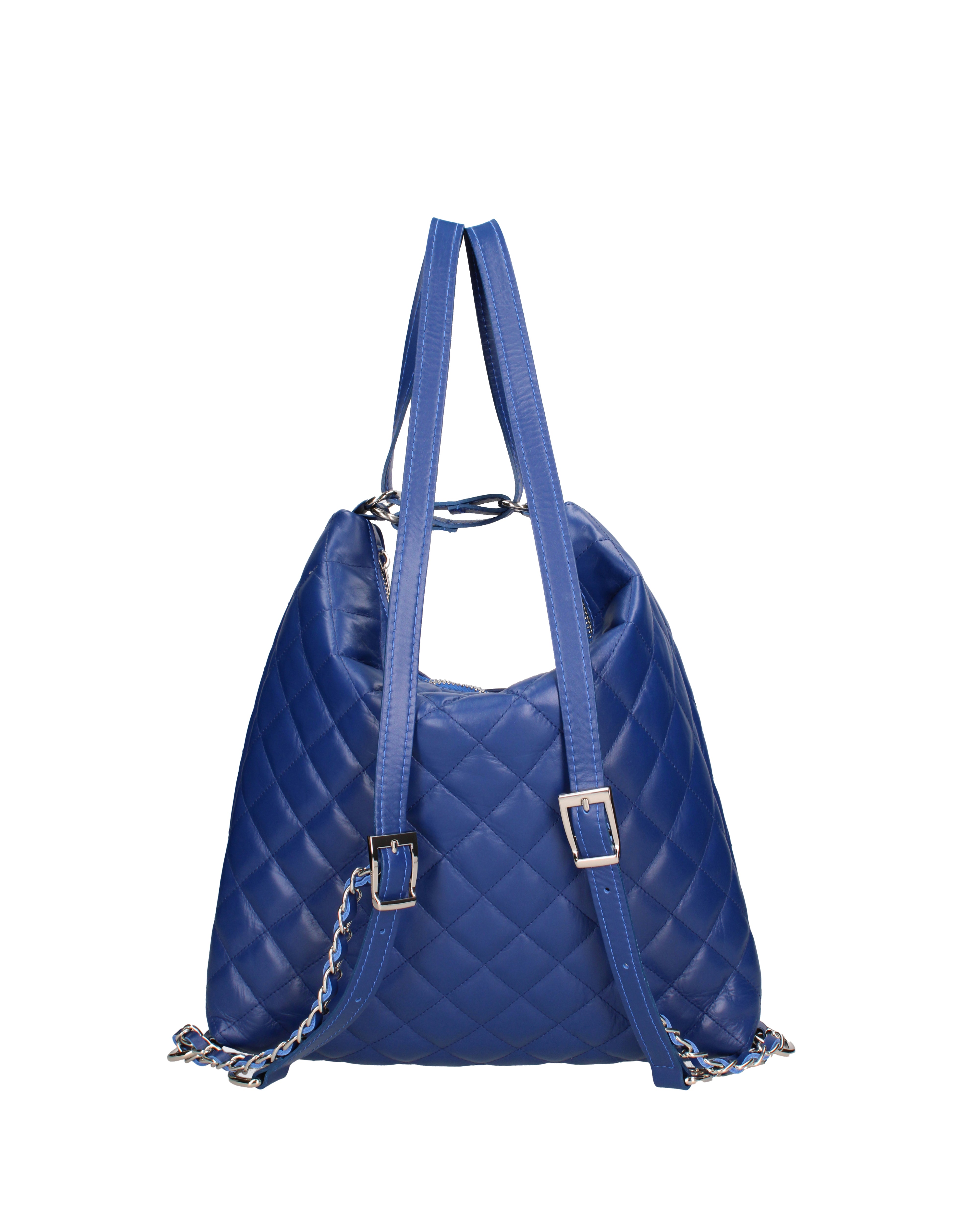 Borsa a spalla convertibile in zaino Vera pelle 07144-S22 BLUETTE Roberta Rossi