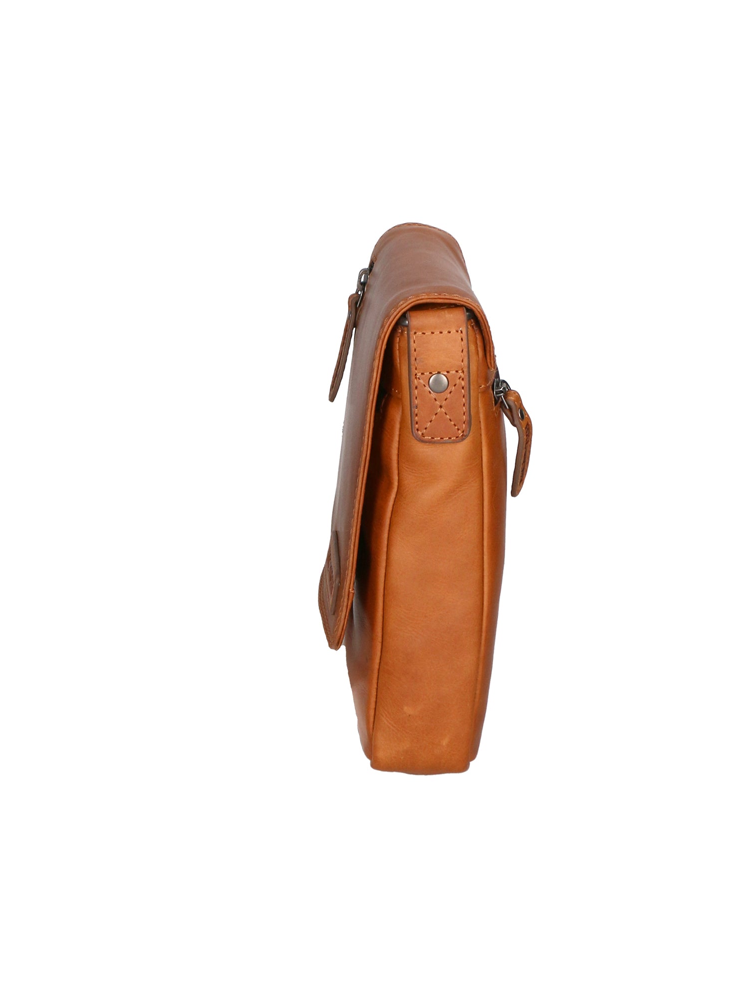 Borsa a tracolla da uomo 100% vera pelle HILB-3069S-CUOIO Hill Burry