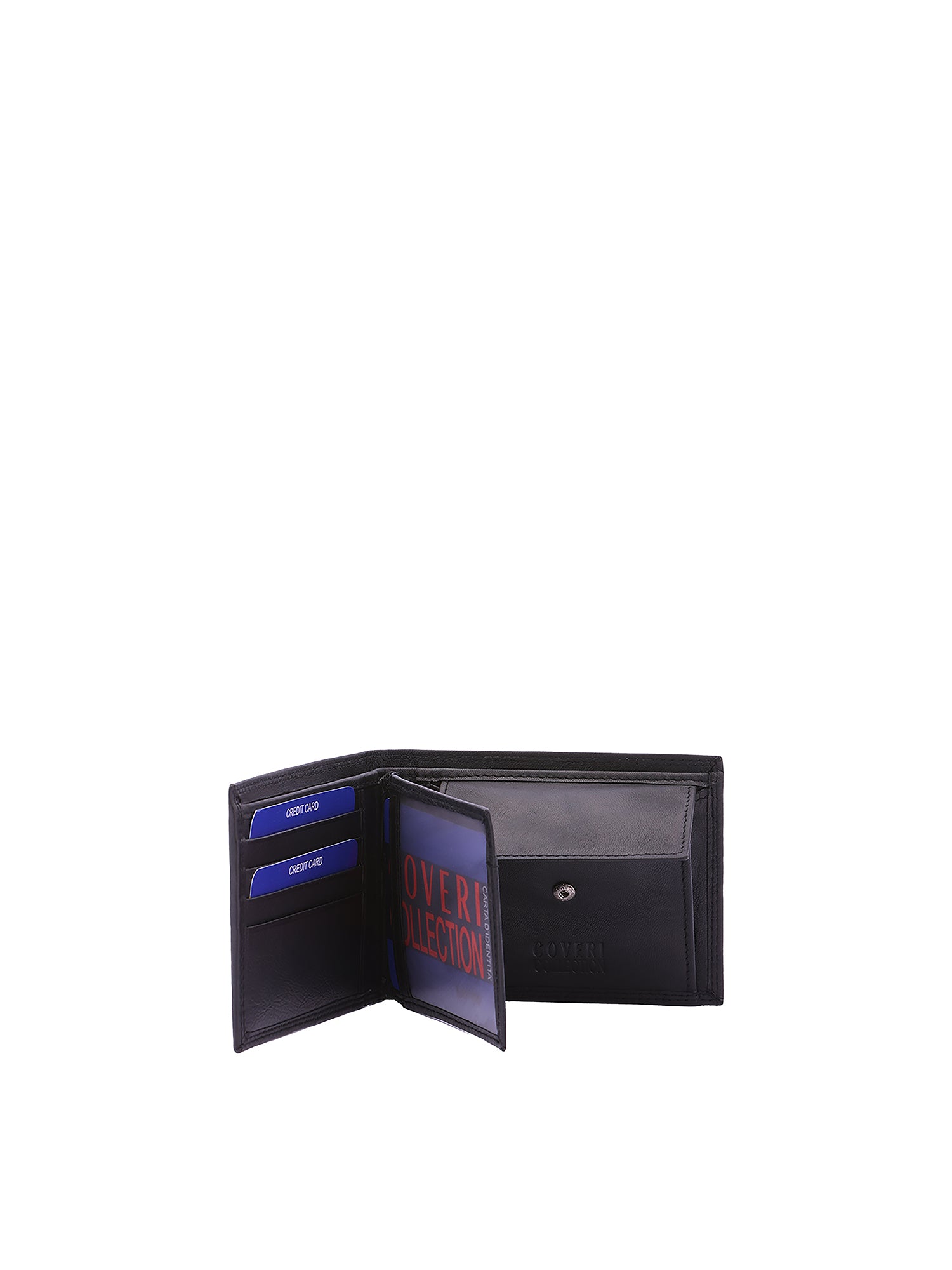Portafoglio uomo in vera pelle Casual CC808-293-NERO Coveri Collection
