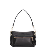 Borsa a spalla da donna Vera pelle 07147-D28 NERO Roberta Rossi