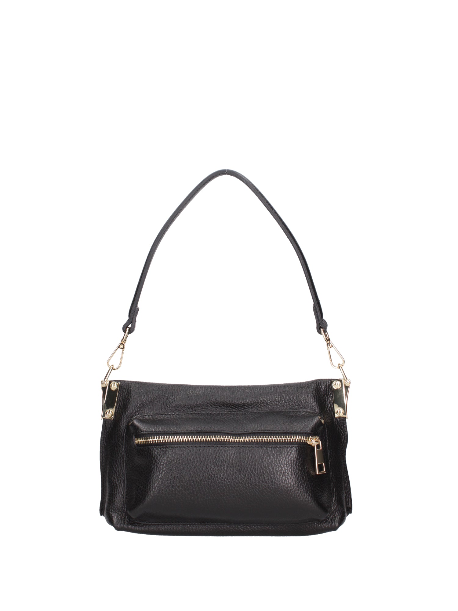 Borsa a spalla da donna Vera pelle 07147-D28 NERO Roberta Rossi
