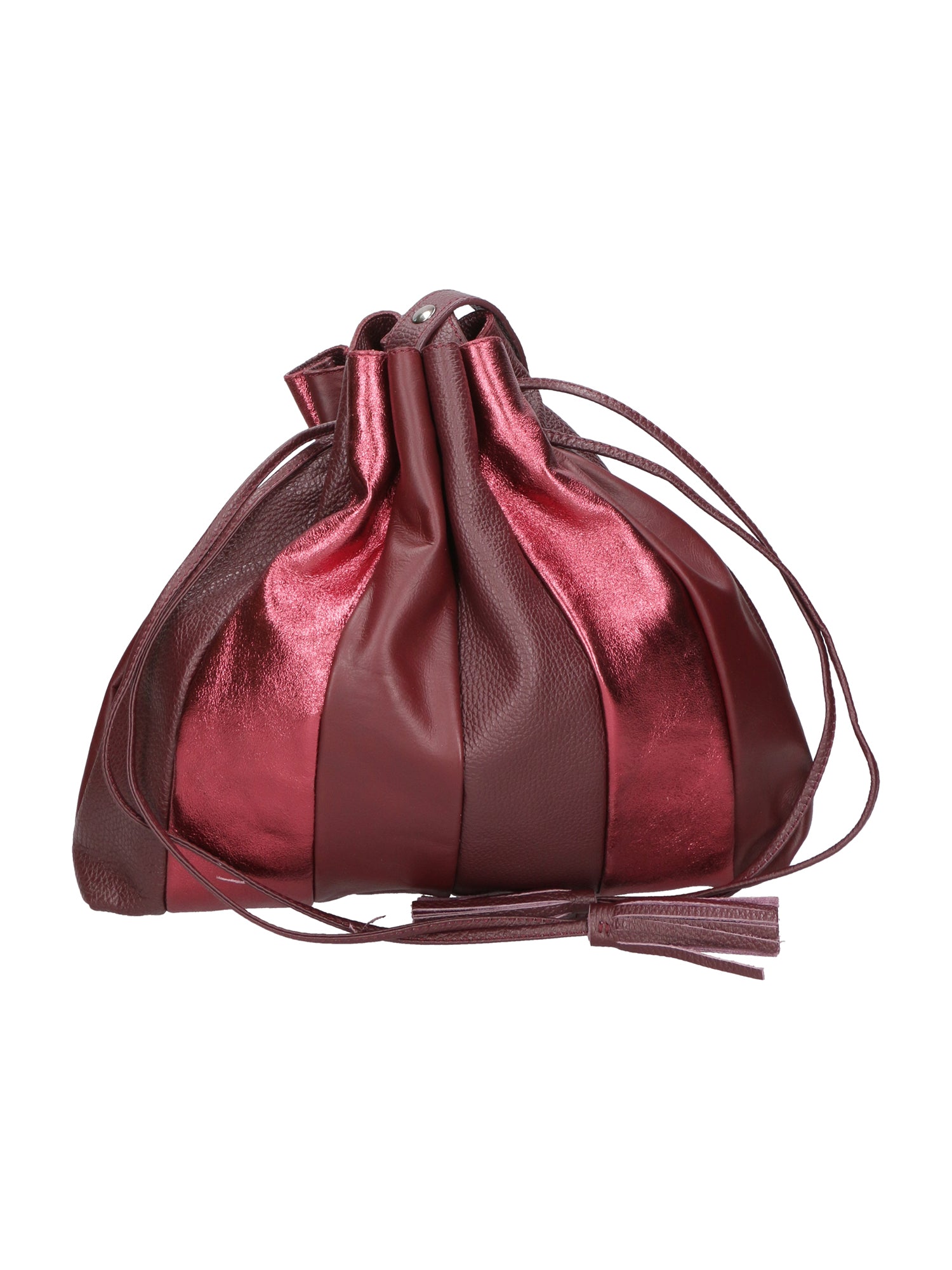 Nunzia Borsa a spalla da donna Vera pelle 576042-BORDO BORDEUX Gave Lux