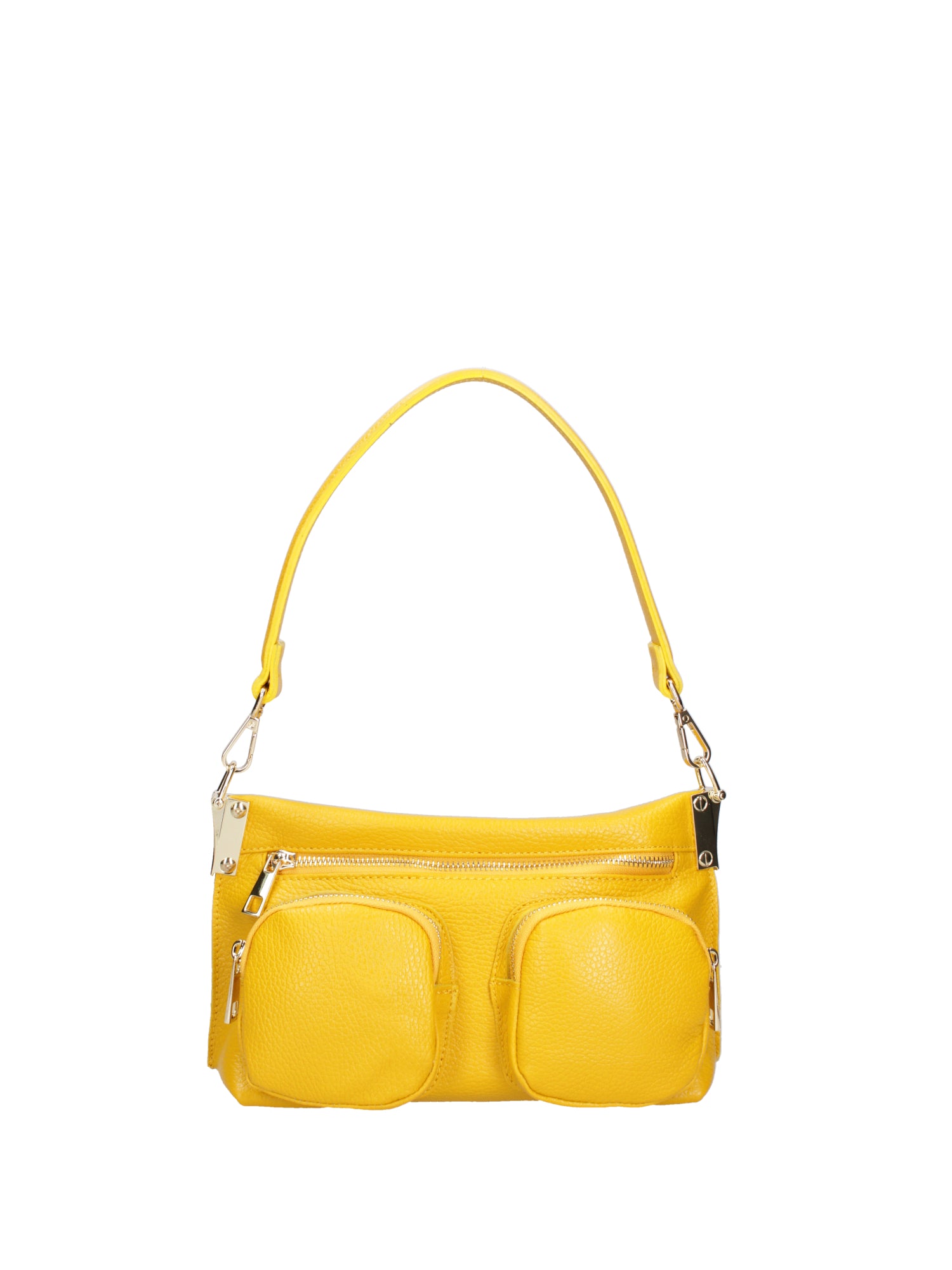 Borsa a spalla da donna Vera pelle 07147-D04 GIALLO Roberta Rossi