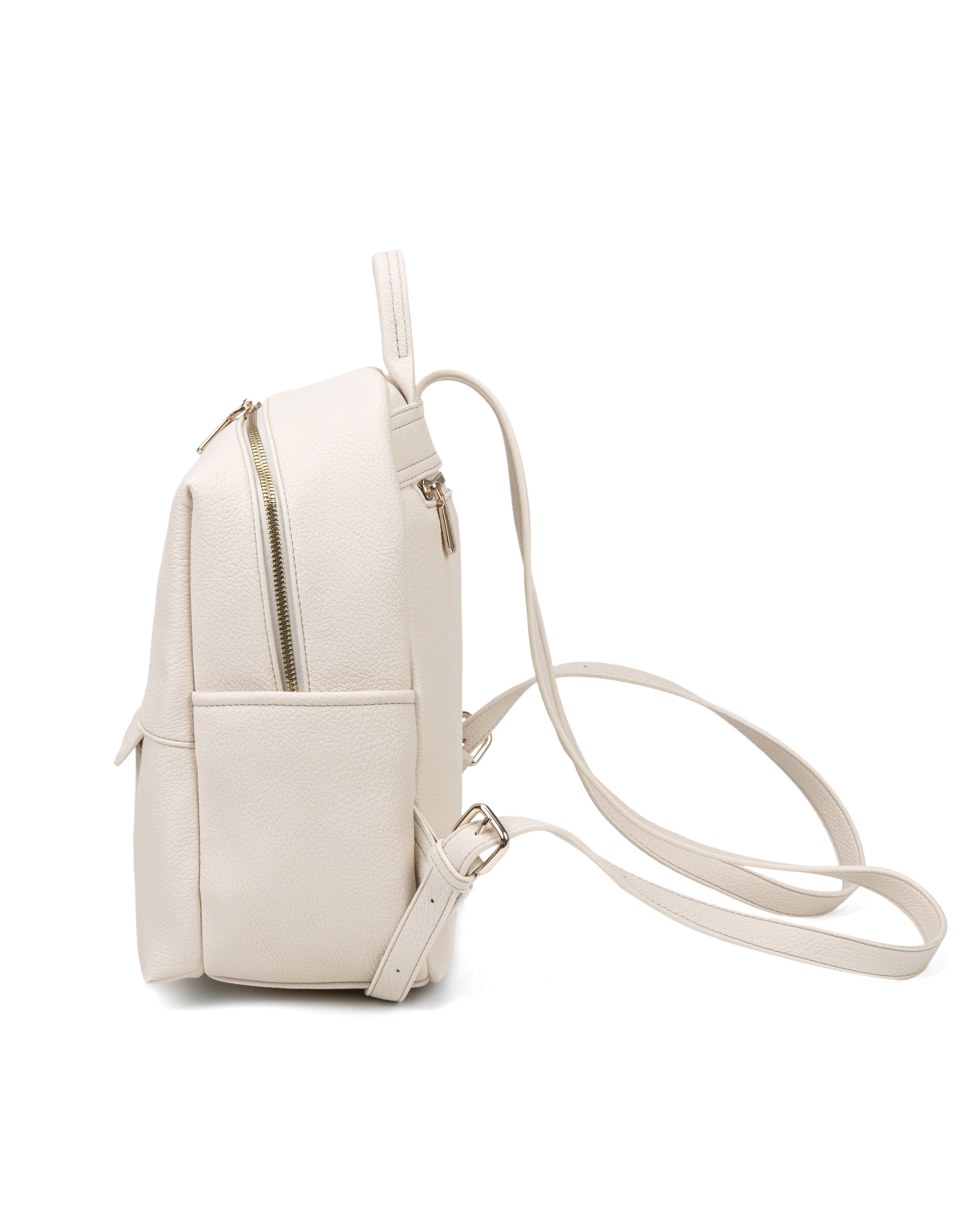Zaino da donna in pelle vegana Casual 740-2PT-LIGHTCREAM Diana&co
