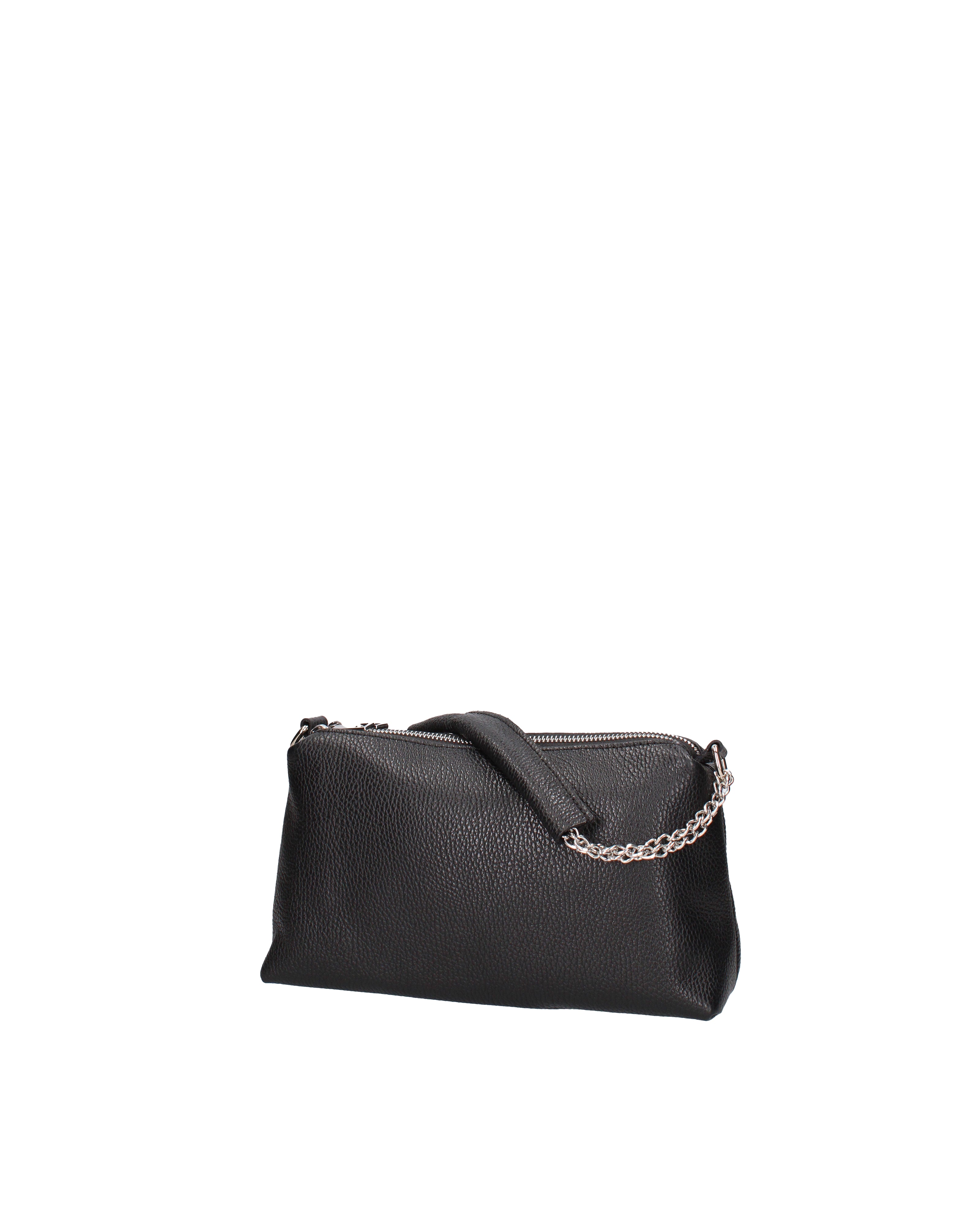 Borsa a spalla da donna Vera pelle 07141-D28 NERO Viola Castellani