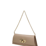Borsa a spalla da donna Vera pelle 07313-L110 TAUPE Roberta Rossi