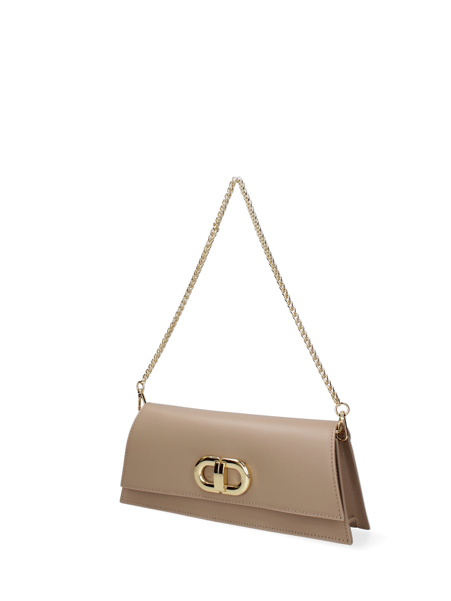 Borsa a spalla da donna Vera pelle 07313-L110 TAUPE Roberta Rossi