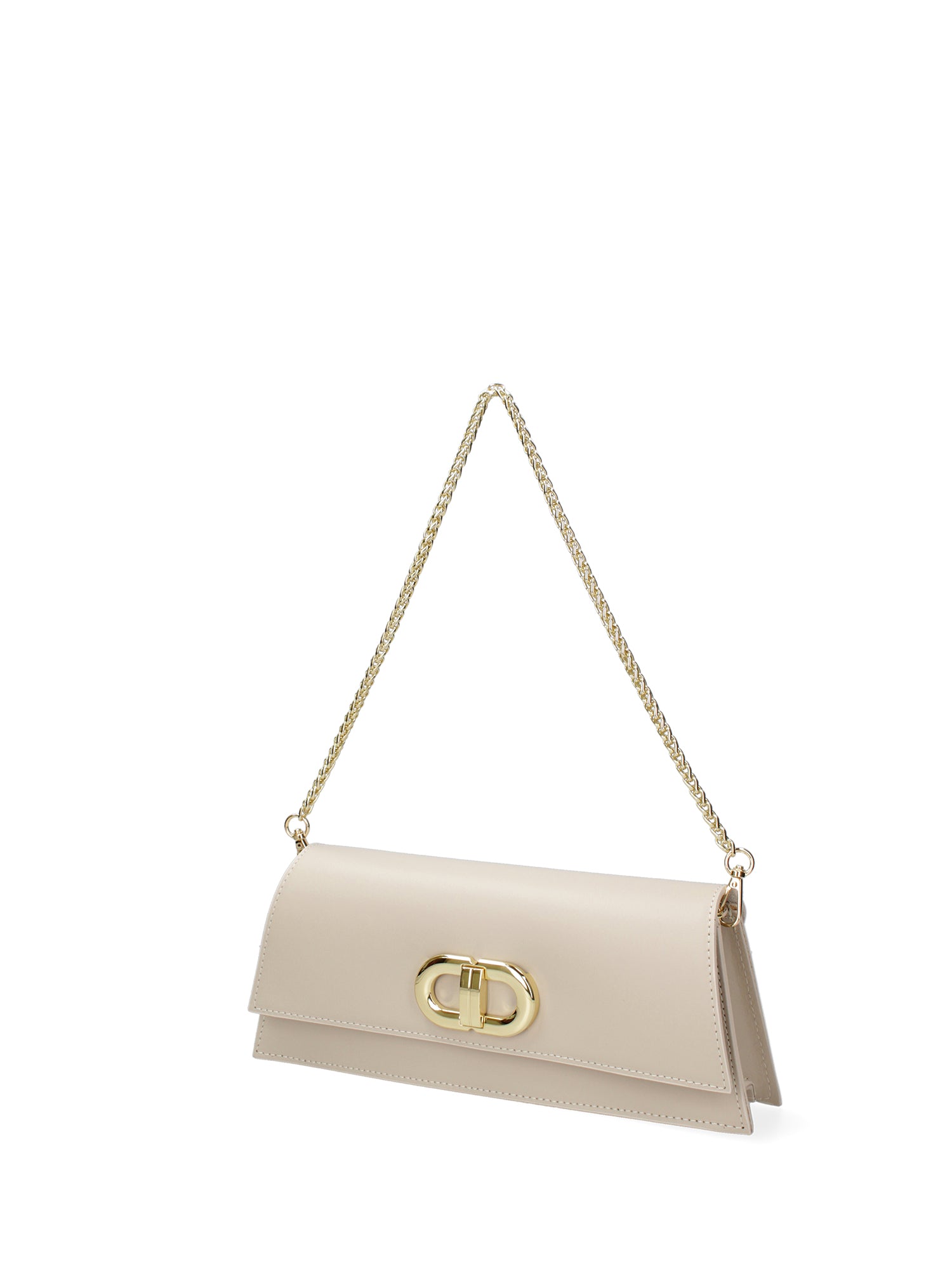 Borsa a spalla da donna Vera pelle 07313-L116 BEIGE Roberta Rossi