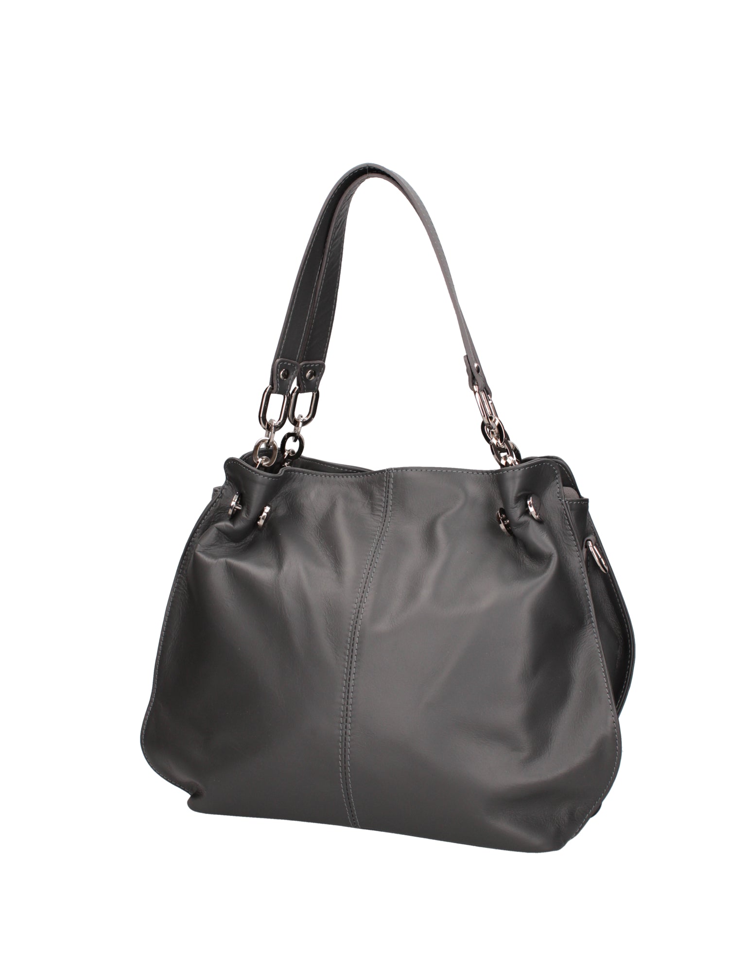 Ereba Borsa a mano da donna Made in Italy 100% pelle 3305-S27 CENERE Gave Lux
