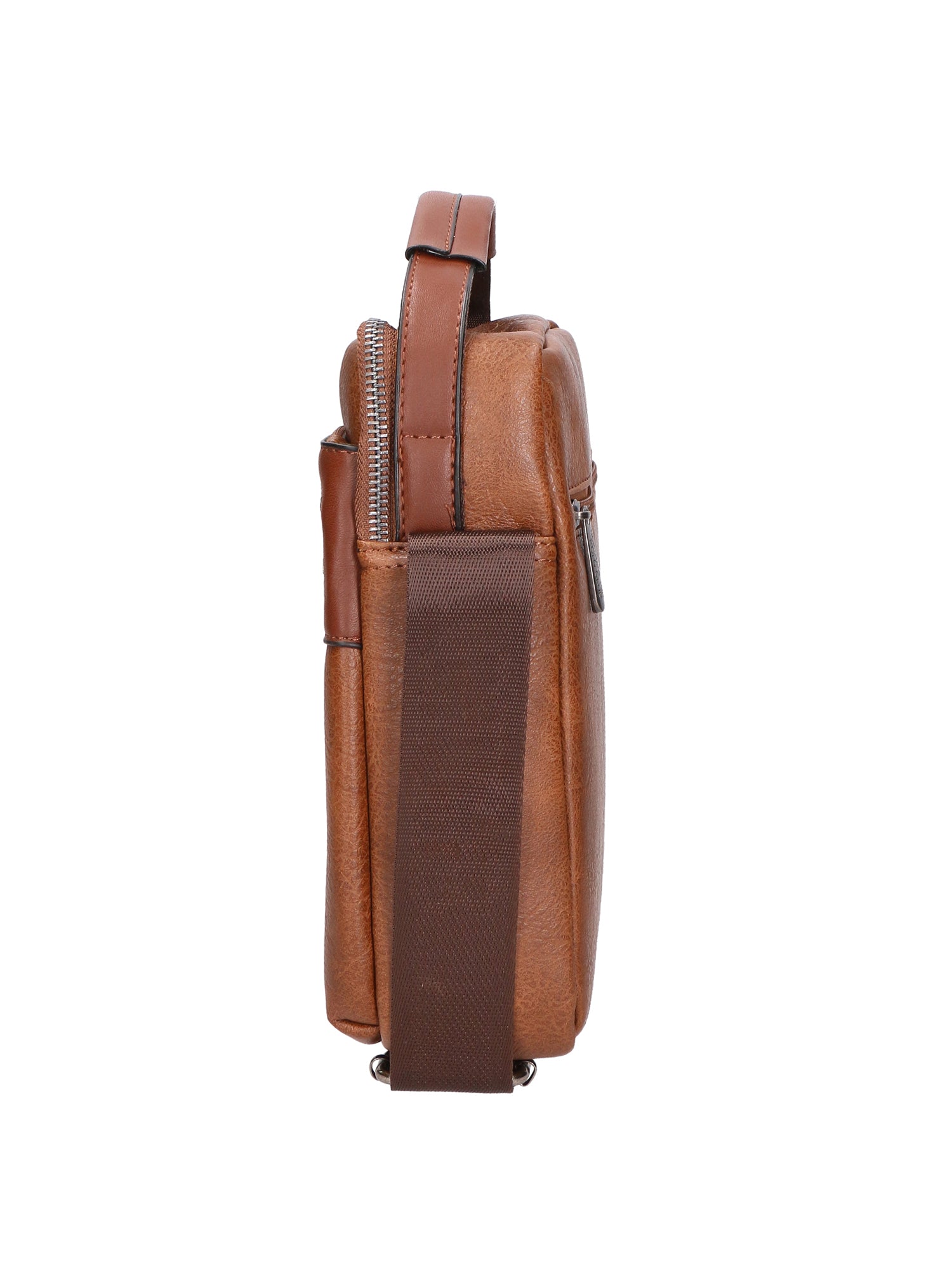 Borsa a tracolla uomo in pelle PU Casual PCL3004-COFFEE Northampton Polo Club