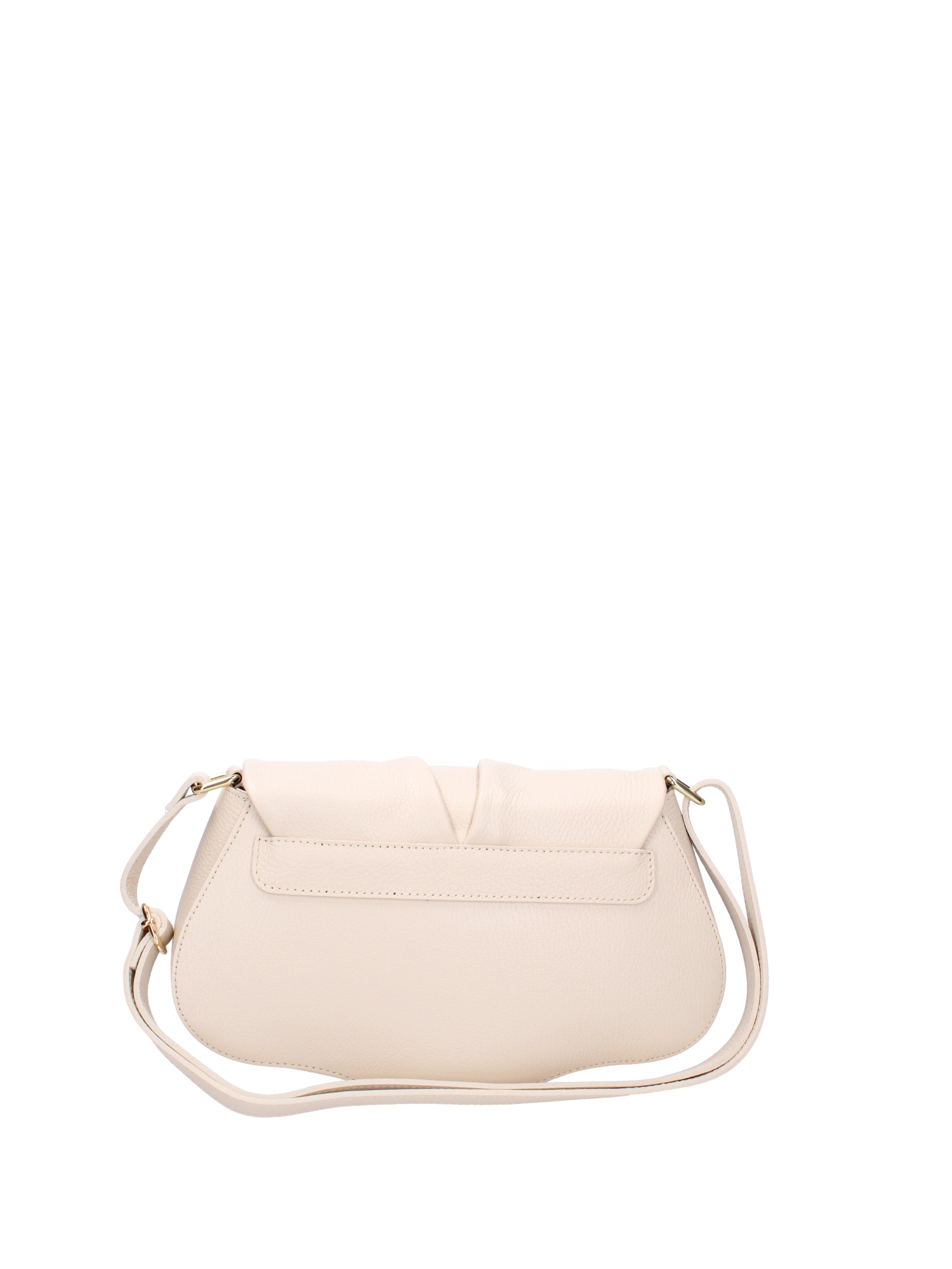 Borsa a spalla da donna Vera pelle 07152-D37 LATTE Viola Castellani