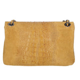 Edvige Borsa a spalla da donna Pelle Croco Stampata 80045-CUOIO Gave Lux
