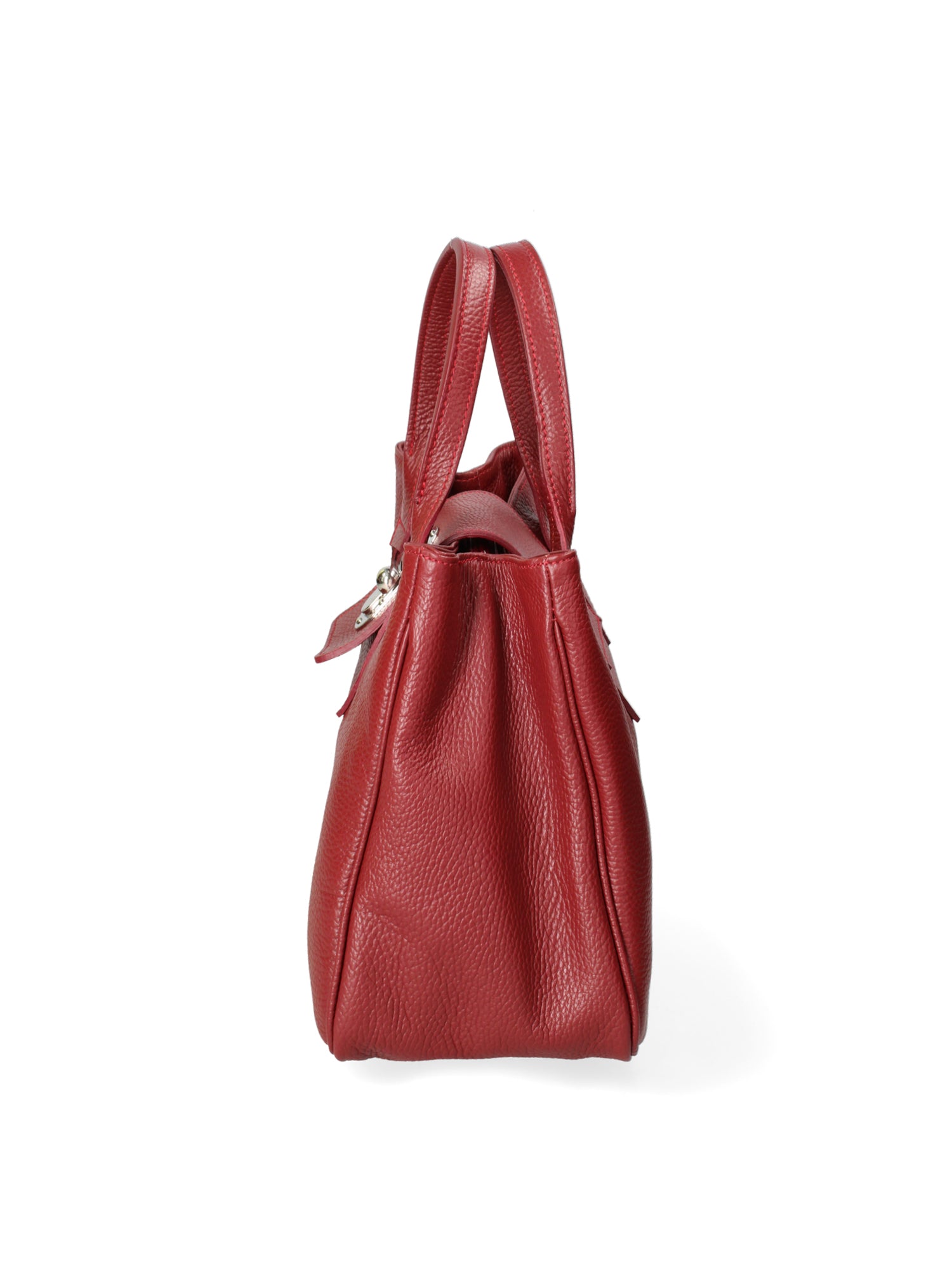 Ascoli Borsa a mano da donna Pelle stampata cocco 7718-D10 RUBINO Gave Lux