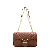 Siviglia Borsa a tracolla da donna Ecopelle VT-206-MARRONE 19V69 Italia