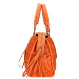 Elara Borsa a spalla da donna Vera pelle 06090-ARANCIONE Gave Lux