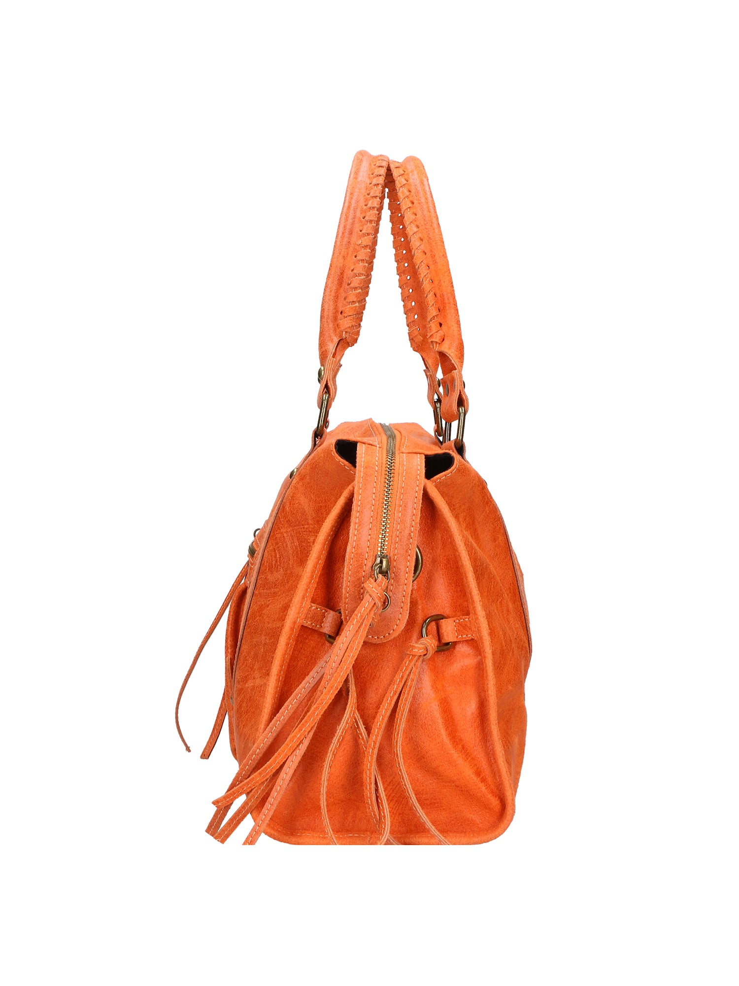 Elara Borsa a spalla da donna Vera pelle 06090-ARANCIONE Gave Lux