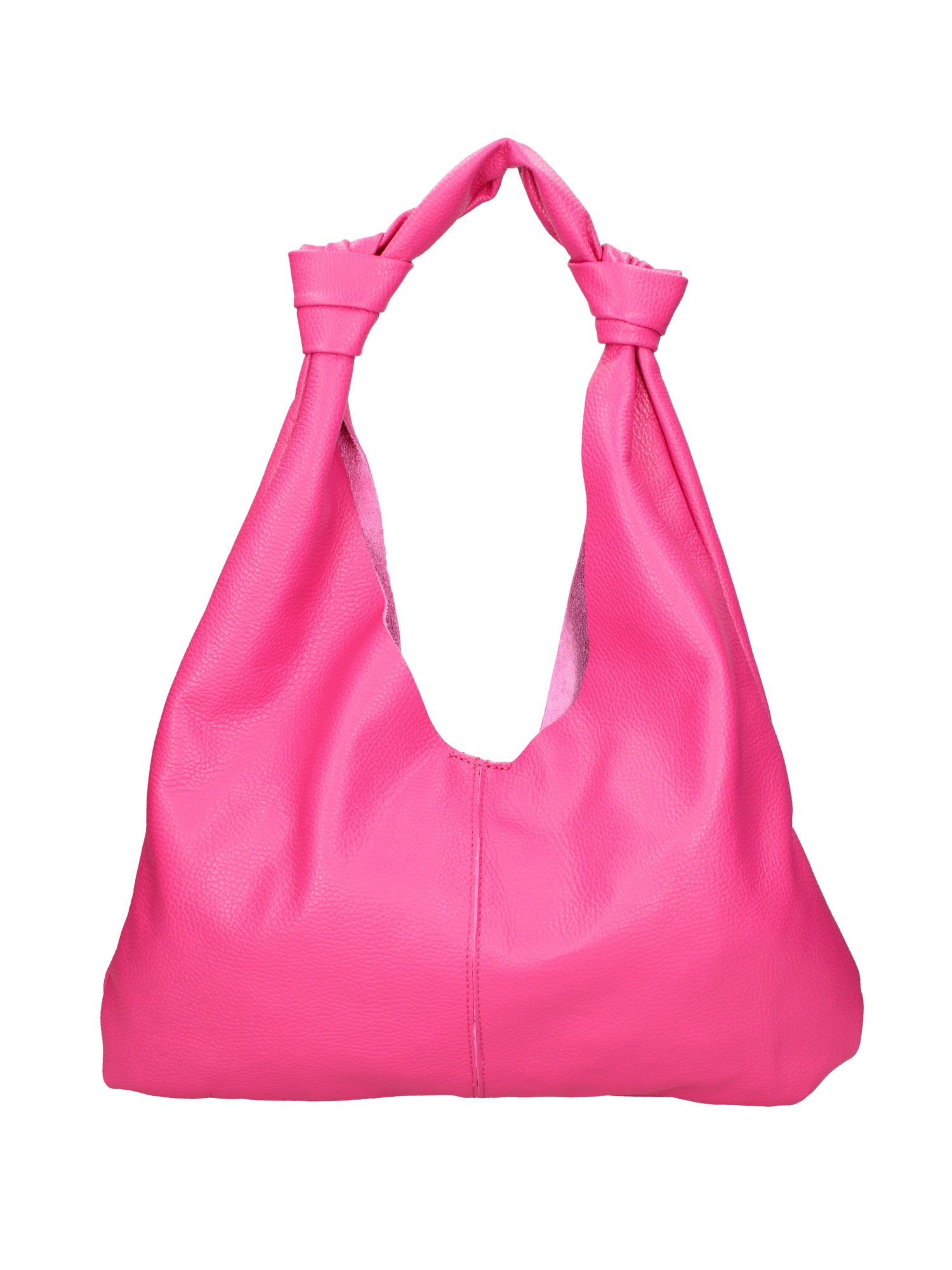 Borsa a spalla da donna 100% vera pelle 07156-D02 FUXIA Viola Castellani