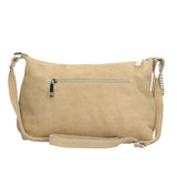 Embera Elite Borsa a tracolla donna Vera pelle scamosciata 8650-TAUPE Gave Lux