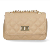 Carolina Borsa a spalla da donna Vera pelle 1073-S40 TAUPE Gave Lux