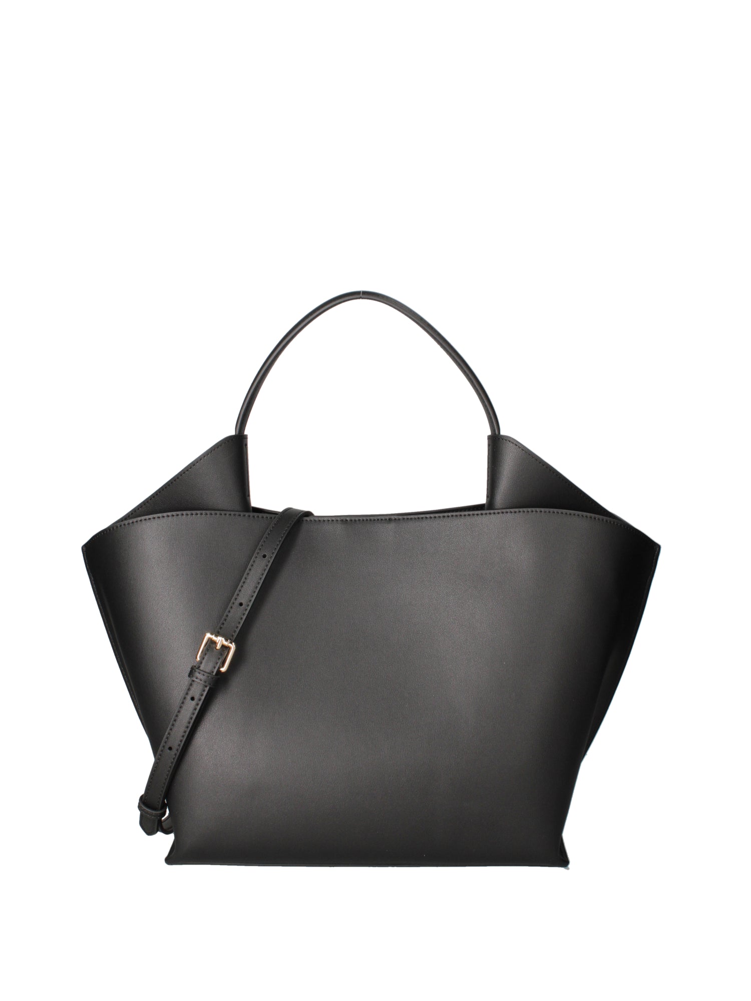 Borsa a mano da donna 100% pelle riciclata 07226-Nero Viola Castellani