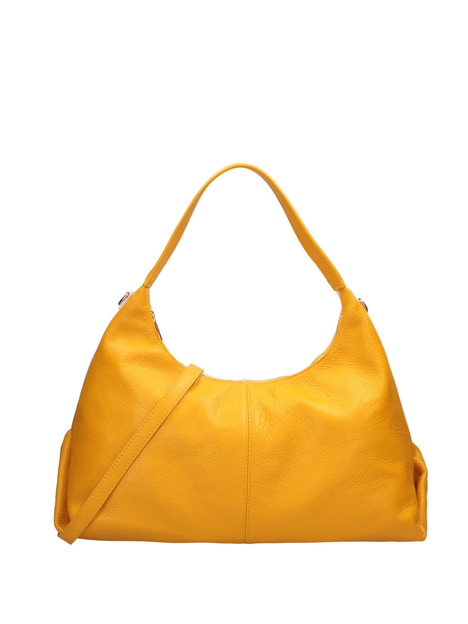 Borsa a spalla da donna Vera pelle 07233-D04 GIALLO+BIANCO Roberta Rossi