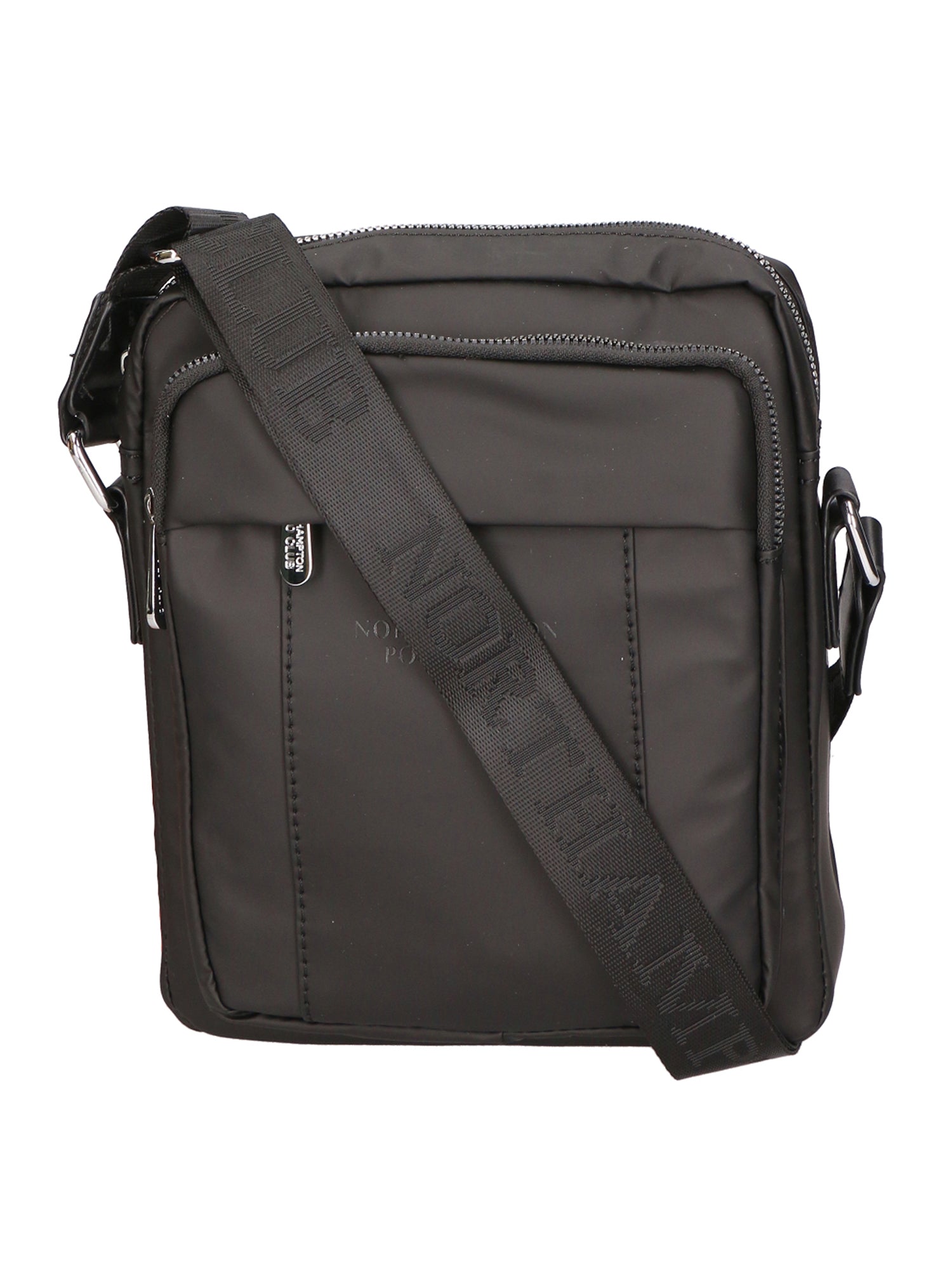 Borsa a tracolla uomo 100% pelle PU PCL3016-BLACK Northampton Polo Club