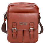 Borsa a tracolla uomo 100% PU Leather PCL3080-COFFEE Northampton Polo Club