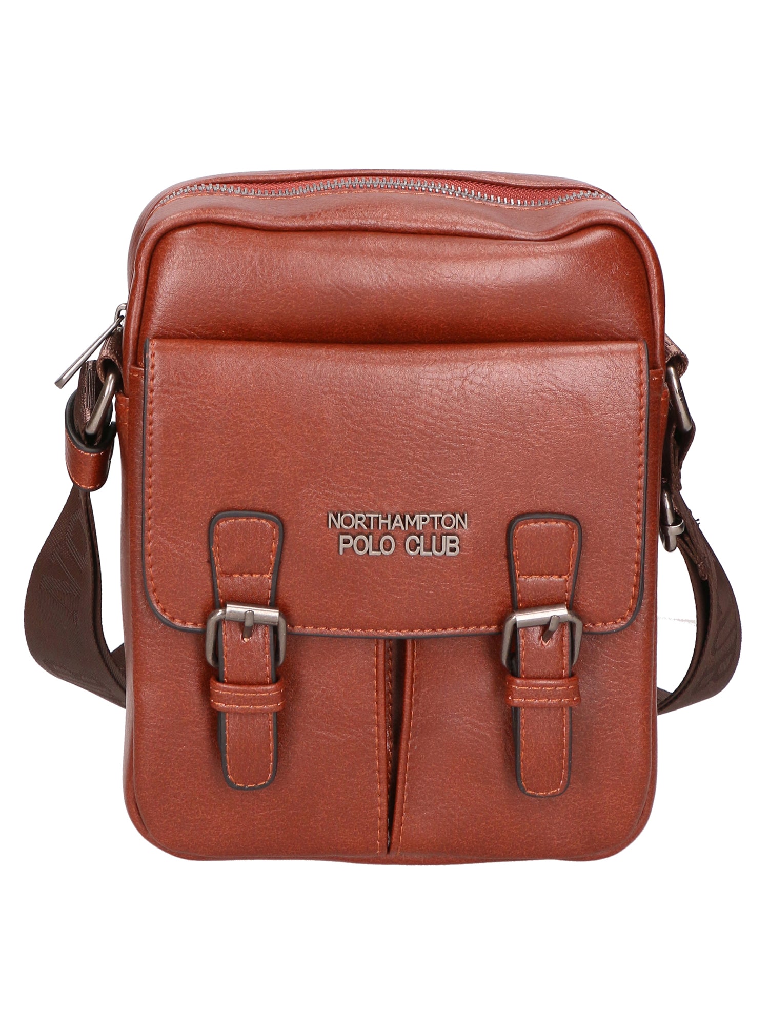 Borsa a tracolla uomo 100% PU Leather PCL3080-COFFEE Northampton Polo Club