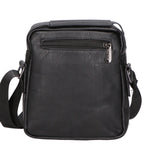 Borsa a tracolla uomo 100% pelle PU PCL3056-BLACK Northampton Polo Club