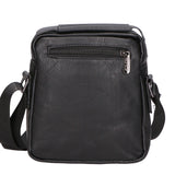 Borsa a tracolla uomo 100% pelle PU PCL3056-BLACK Northampton Polo Club