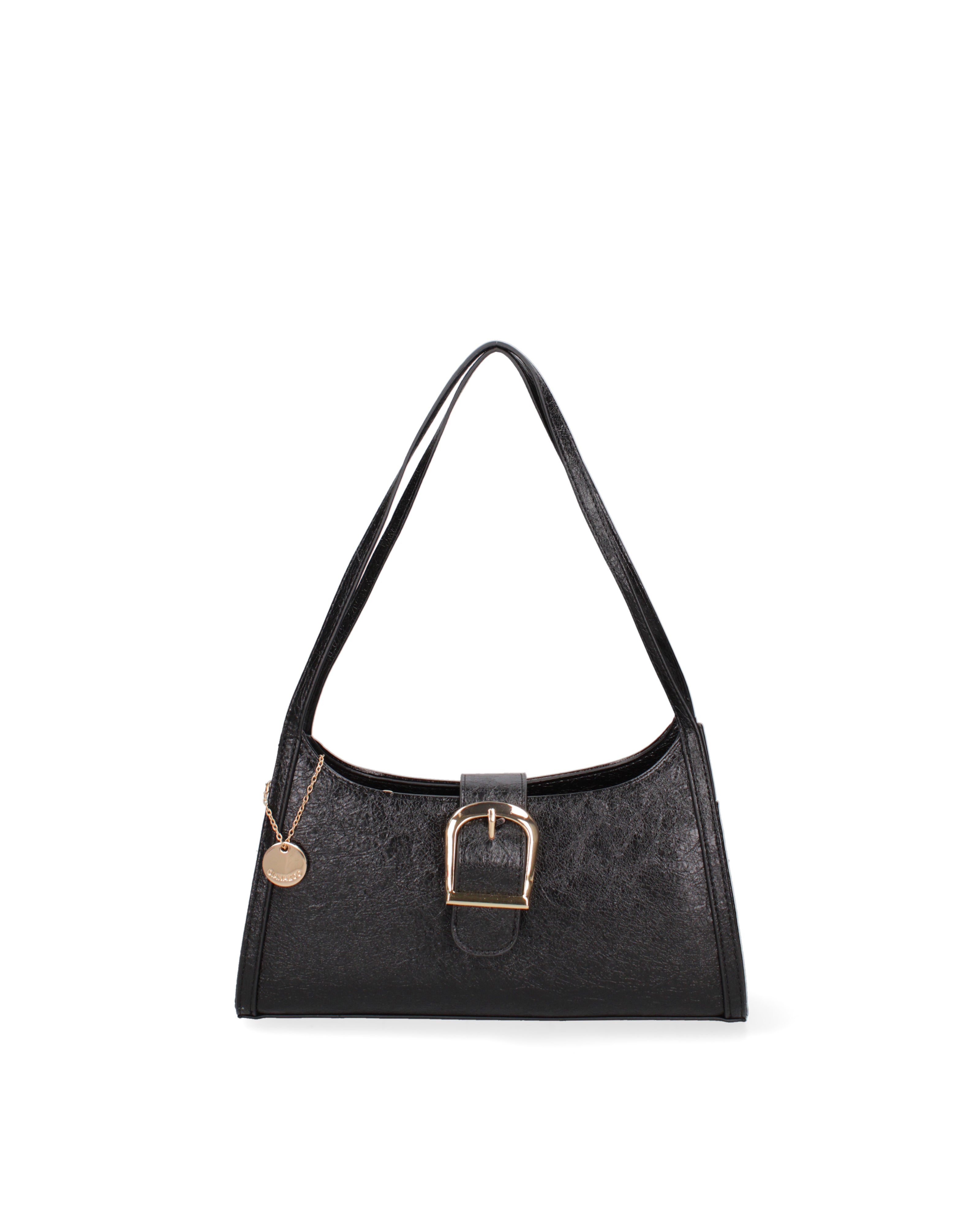 Borsa a spalla da donna Ecopelle DC3532-2-BLACK Diana&co