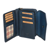 Portafoglio da uomo in vera pelle RFID HILB-13092-BLU Hill Burry