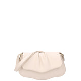 Borsa a spalla da donna Vera pelle 07152-D37 LATTE Viola Castellani
