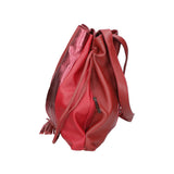 Nunzia Borsa a spalla da donna Vera pelle 576042-ROSSO RED Gave Lux