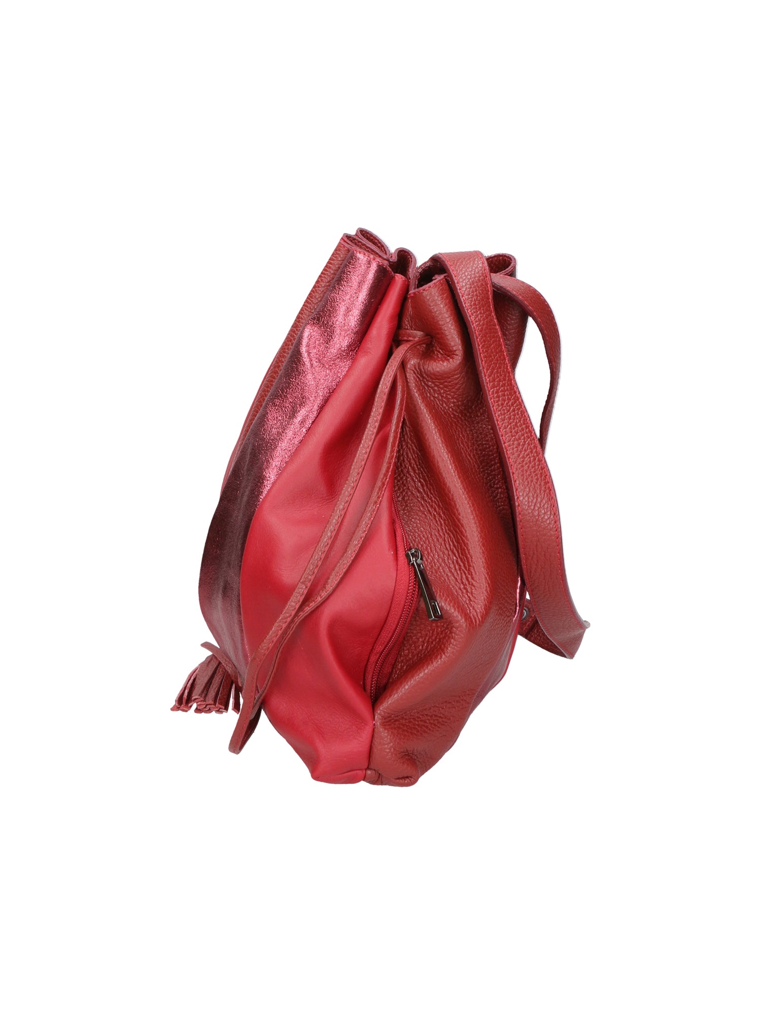 Nunzia Borsa a spalla da donna Vera pelle 576042-ROSSO RED Gave Lux