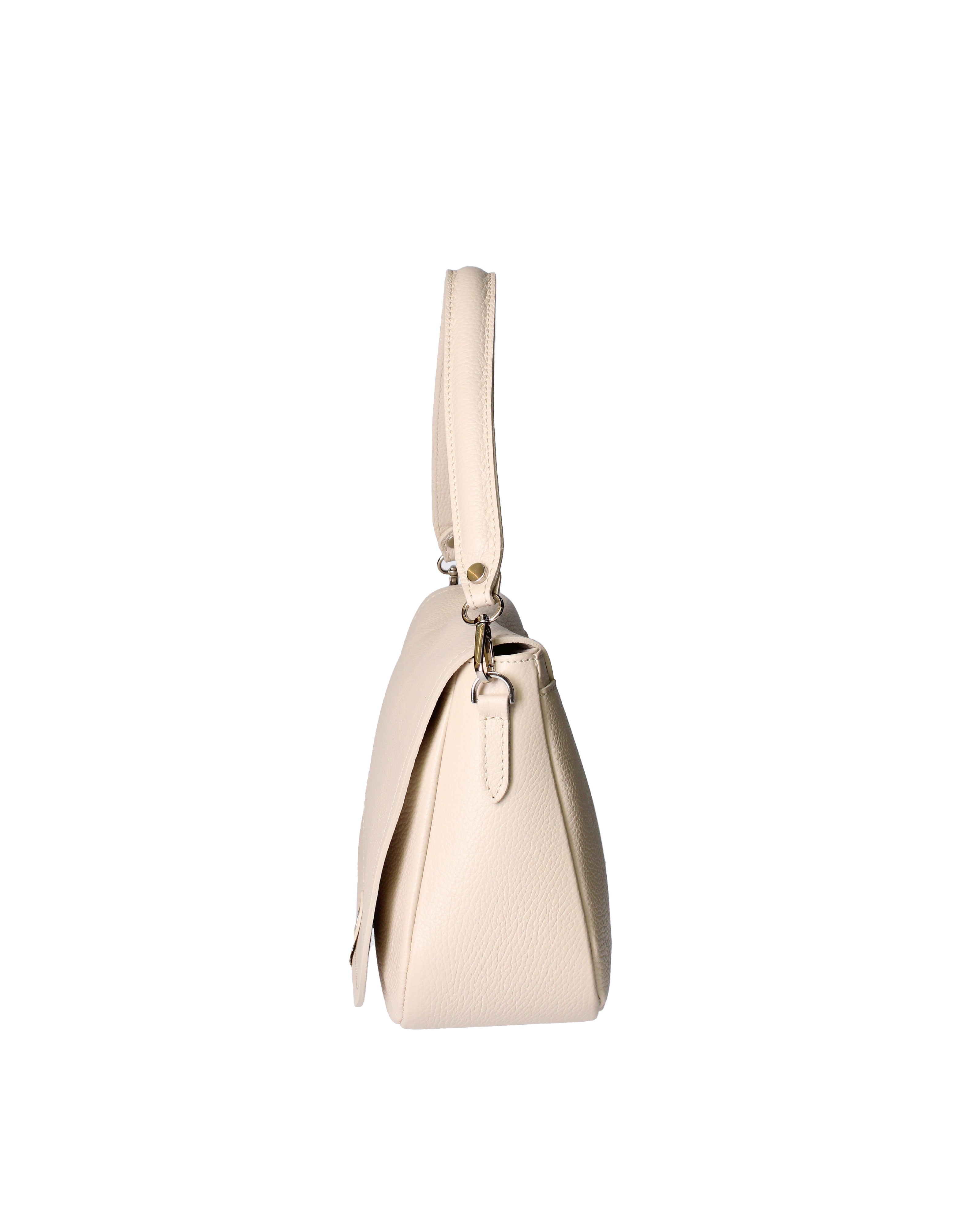 Sabina Borsa a spalla da donna Vera pelle 07139-D37 LATTE Viola Castellani