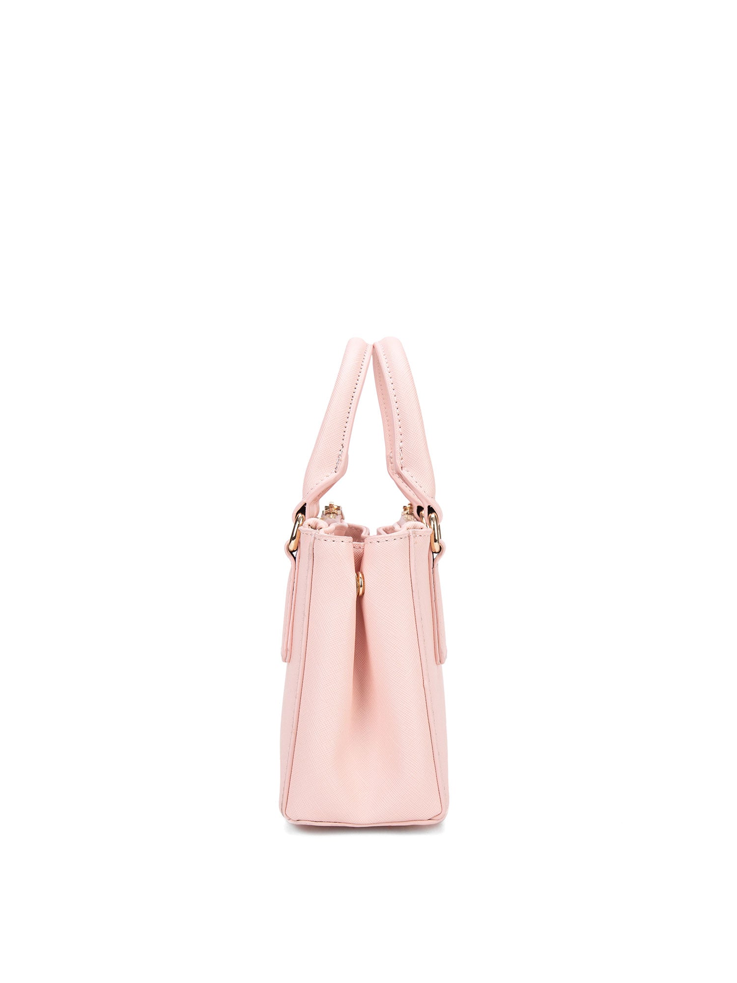 Borsa a mano da donna 100% pelle vegana PU 720-1PT-BLUSH PINK Diana&co