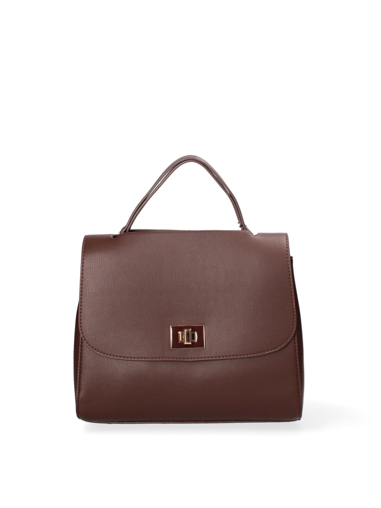 Borsa a mano da donna Ecopelle 635-1-CHOCOLATE Diana&co