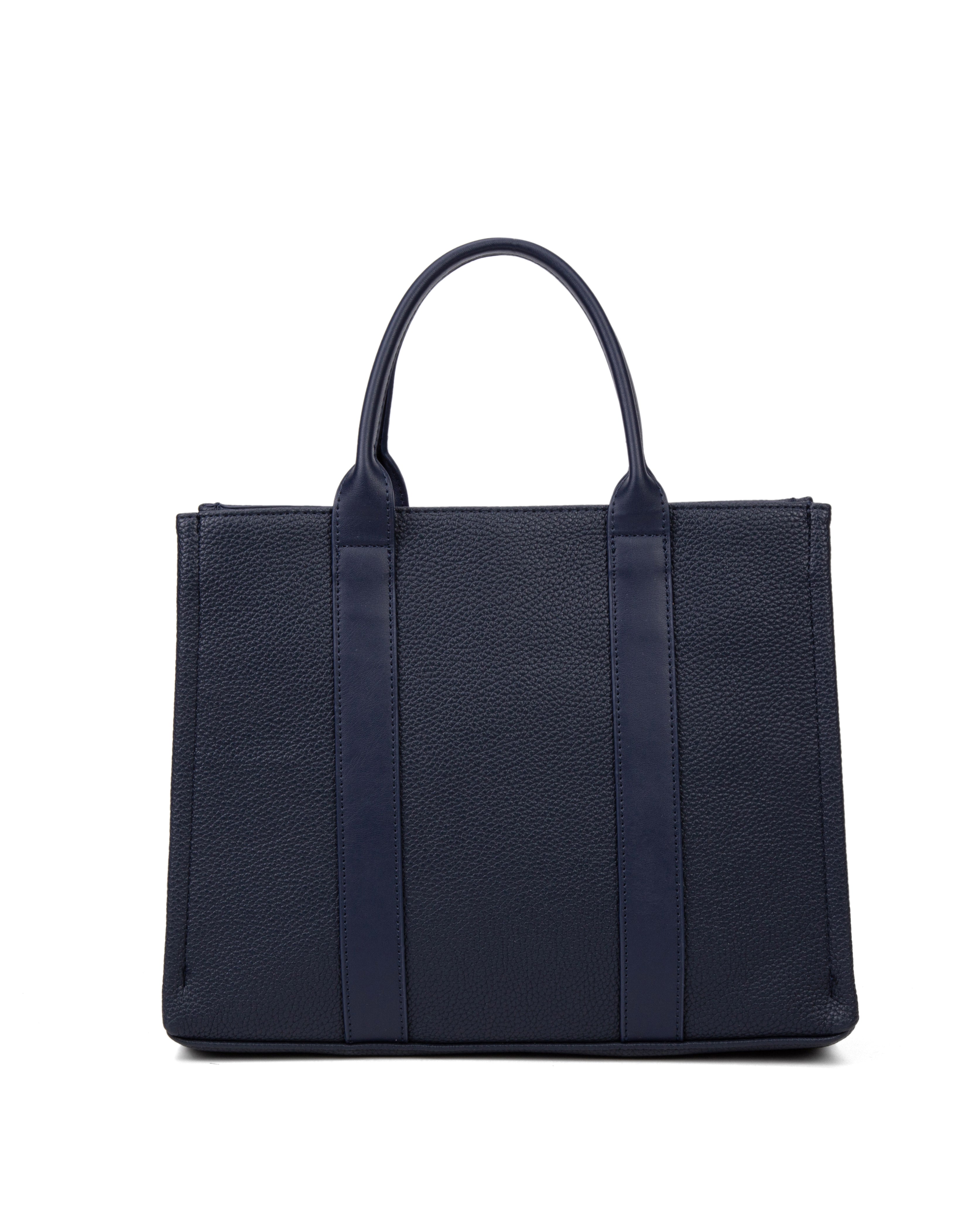 Borsa a mano da donna 100% pelle vegana PU 715-3PT-NAVYBLUE Diana&co