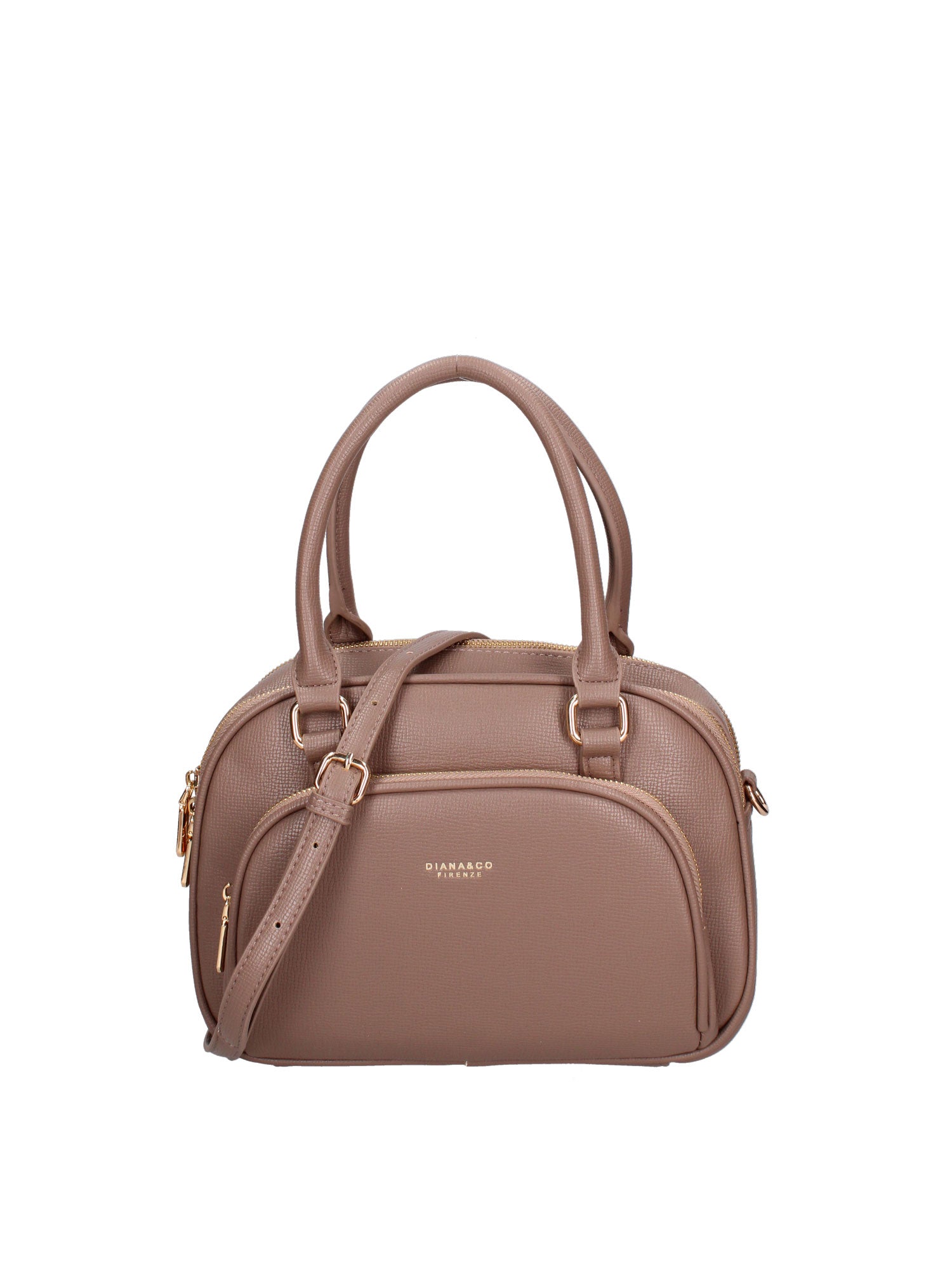Borsa a mano da donna Ecopelle 601-4-TAUPE Diana&co