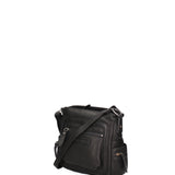 Borsa a tracolla da uomo Vera pelle HILB-3345-NERO Hill Burry