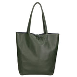 Valentina Borsa a mano da donna 100% pelle 06733-D14 VERDE SCURO Gave Lux