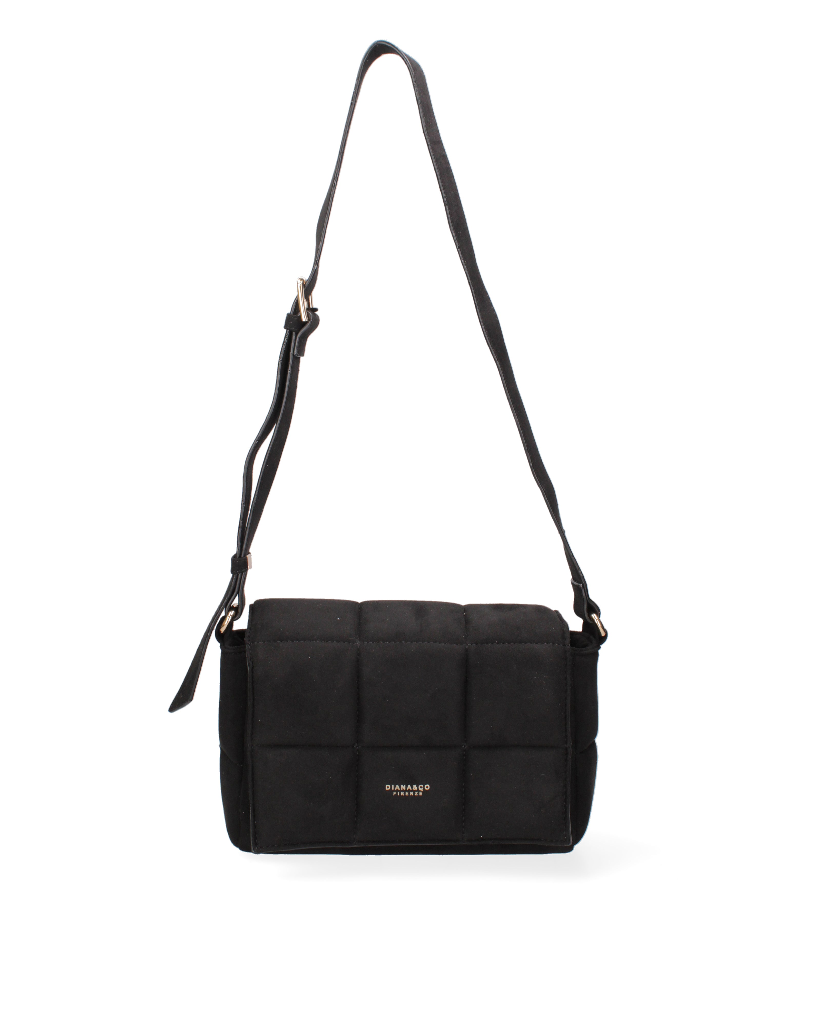 Borsa a spalla da donna Ecopelle DC3323-1-BLACK Diana&co