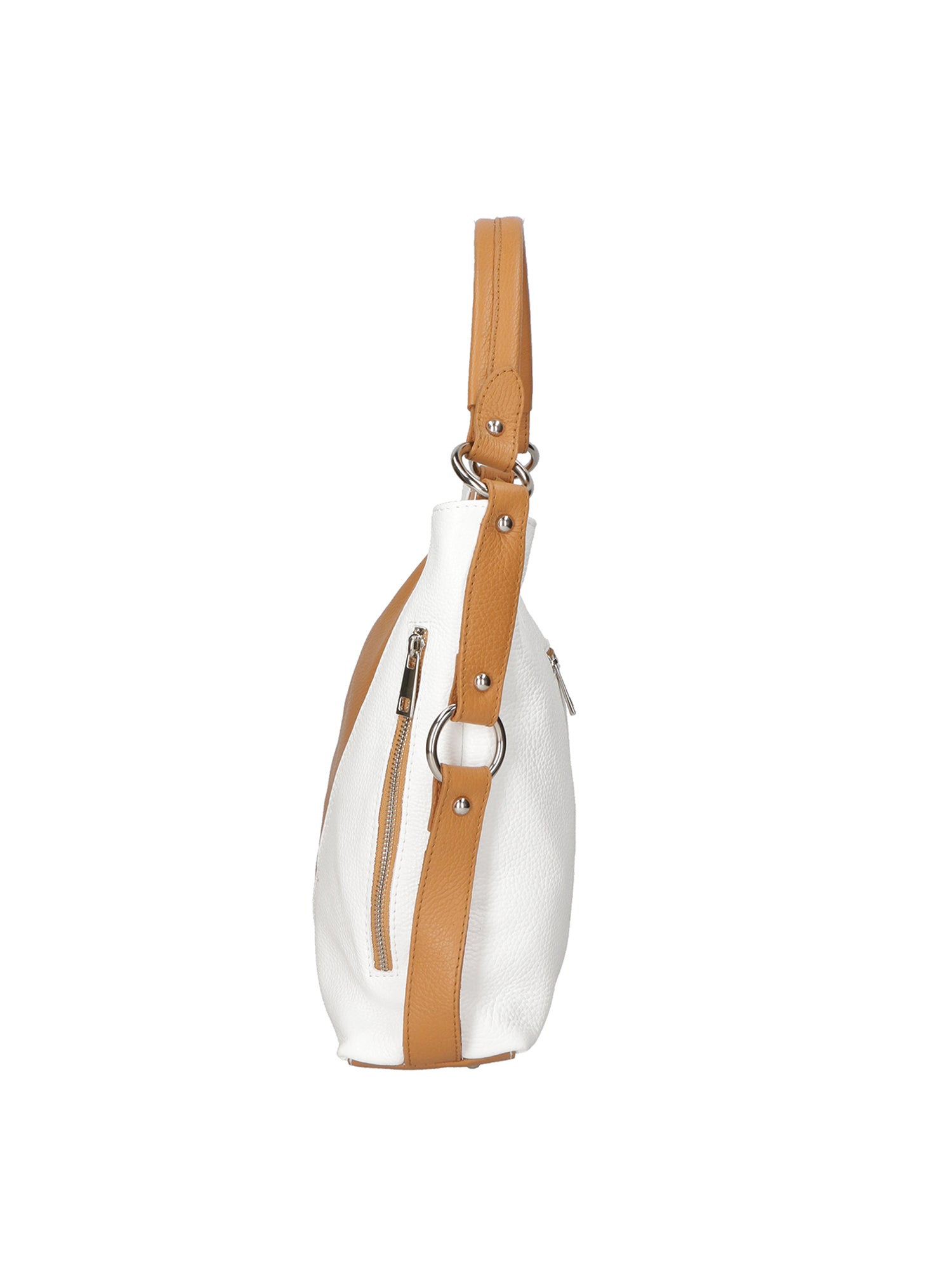 Emily Borsa a spalla da donna Vera pelle 80064-D17 CUOIO D01 BIANCO Gave Lux