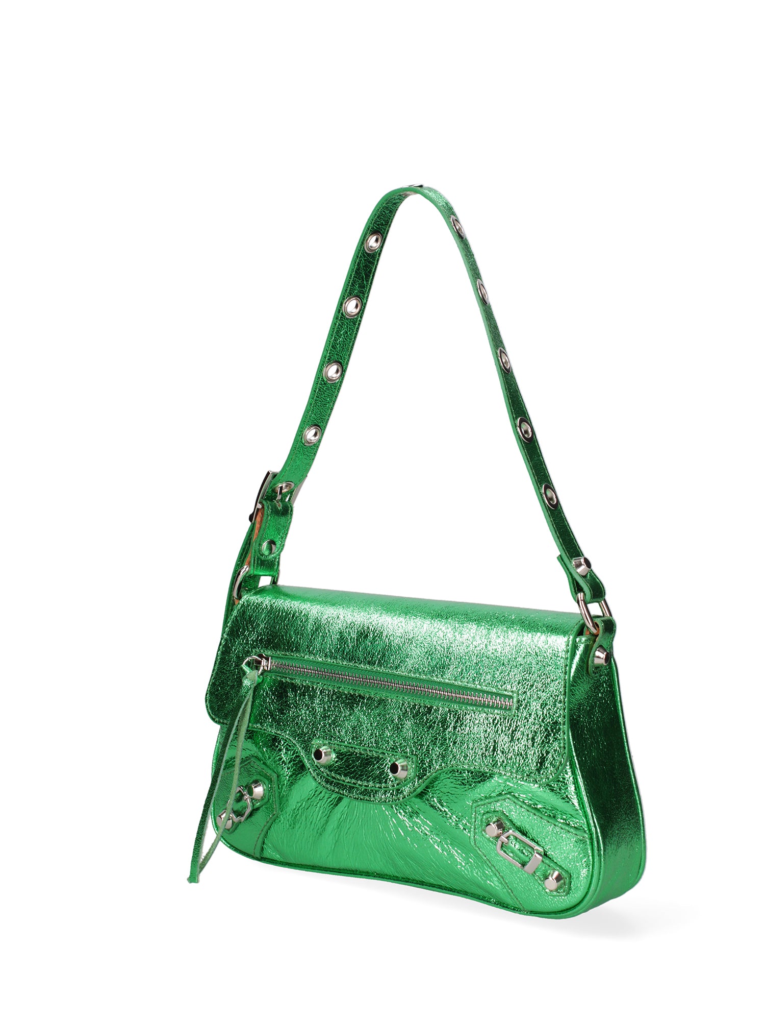 Borsa a spalla da donna Vera pelle 07234-L028 VERDE MEDIO Roberta Rossi