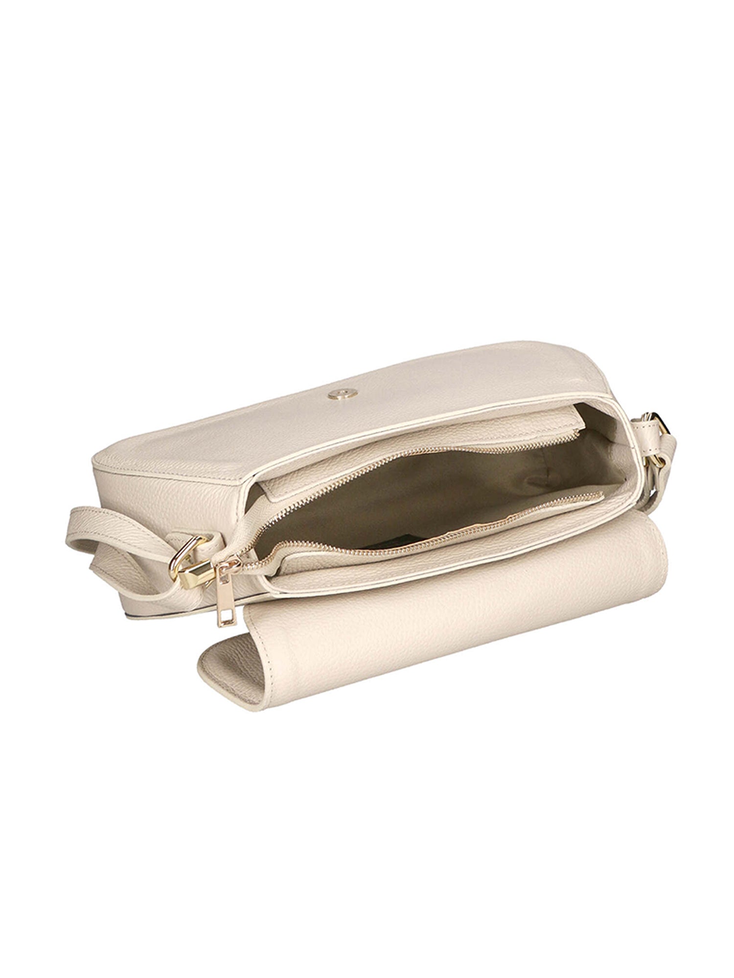 Alena Borsa a spalla da donna Vera pelle 04999-D37 LATTE MILK Gave Lux