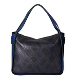 Aura Borsa a spalla da donna Vera pelle stampata lizard 05517-D24 BLU JEANS L033 BLU Gave Lux