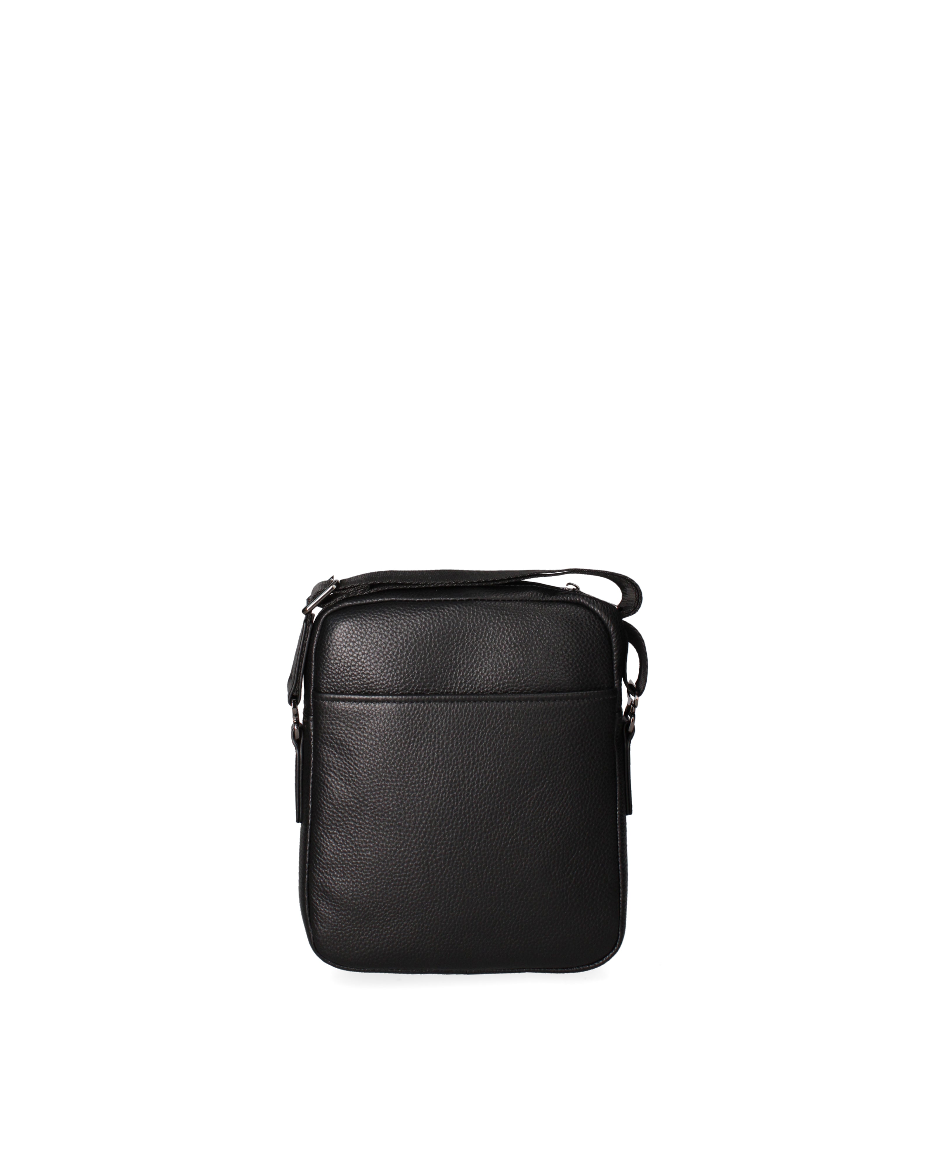 Borsa a tracolla da uomo in vera pelle Casual PC3216-NERO Northampton Polo Club