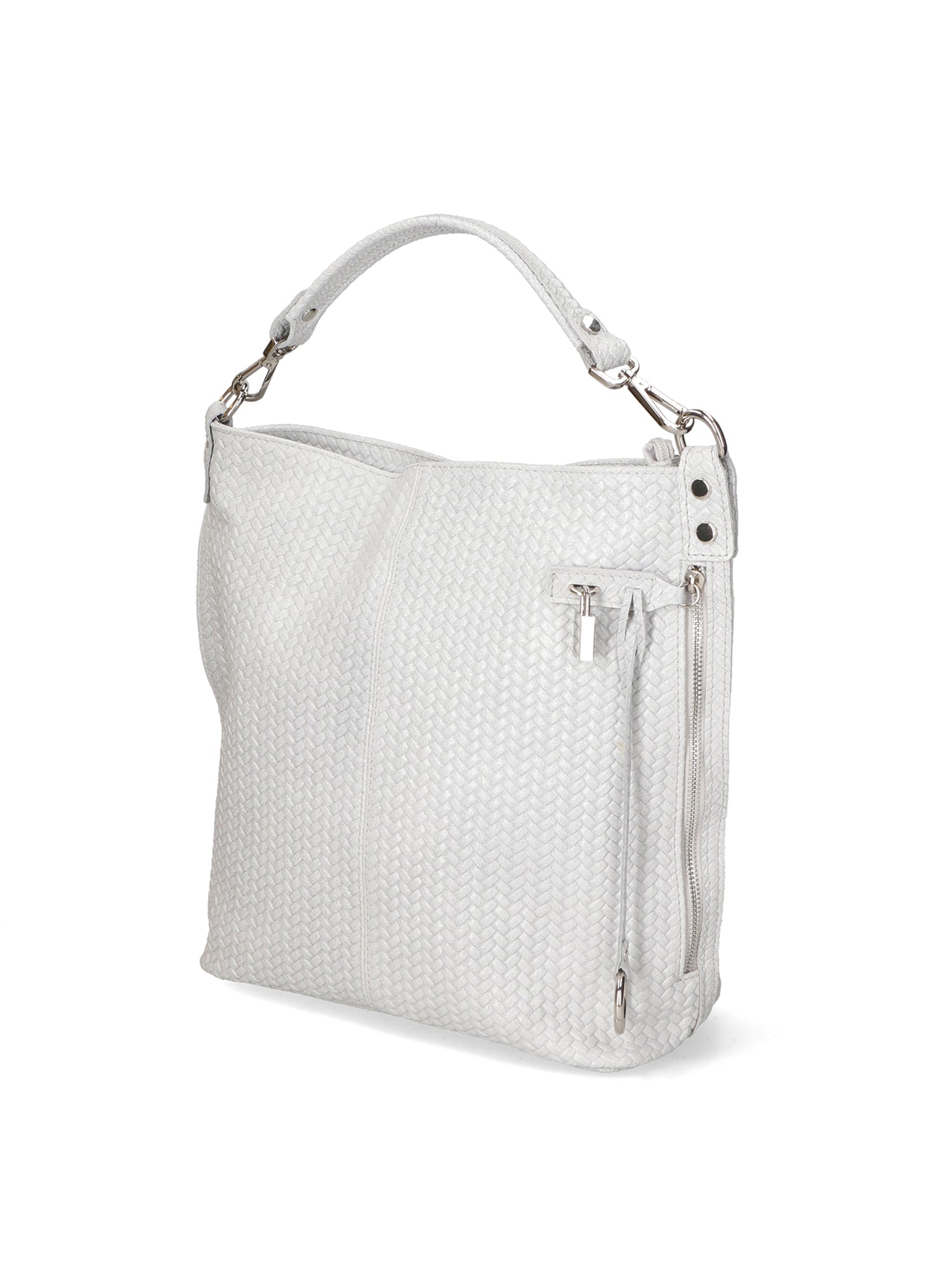 Elga Borsa a spalla da donna Vera pelle 80051-GRIGIO Gave Lux